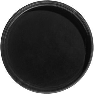VEGA Bord met lage rand Skady mat; 13.5x2 cm (ØxH); zwart; rond; 4 stuk / verpakking
