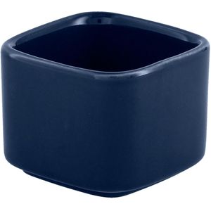 VEGA Mini schaaltje Hoog; 90ml, 6x6x4.7 cm (LxBxH); donkerblauw; vierkant; 12 stuk / verpakking