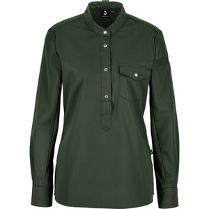 JOBELINE Dames koksoverhemd Luca; Kledingmaat 42; donker olijf
