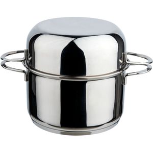 VEGA - Mosselpan - Zilver - 3500 ml - 22x19.8 cm (ØxH)