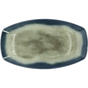VEGA Schaal Auri rechthoekig; 36x21 cm (LxB); beige/donkerblauw/bruin; rechthoekig; 3 stuk / verpakking