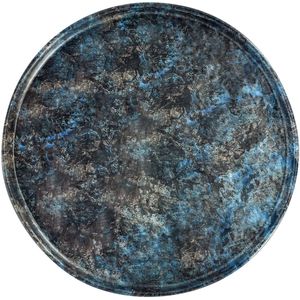 VEGA Bord Tusa rond; 27x2 cm (ØxH); zwart/donkerblauw; rond; 6 stuk / verpakking