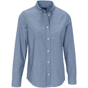 JOBELINE Damesblouse Jona; Kledingmaat 34; blauw/wit