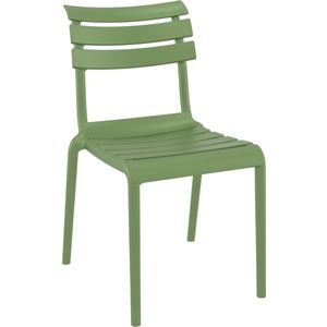 Siesta Stoel Helen zonder armleuning; 50x59x84 cm (BxDxH); olijf; 4 stuk / verpakking