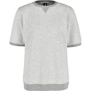 JOBELINE Sweatshirt voor heren Dean korte mouw; Kledingmaat S; lichtgrijs