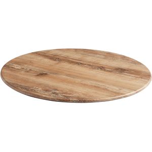 Topalit Tafelblad Finando rond; 80 cm (Ø); kersenboom antiek; rond