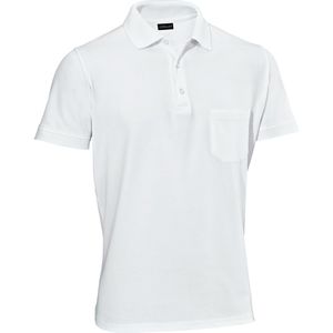 JOBELINE Polo heren korte mouw Cato slim fit; Kledingmaat 3XL; wit