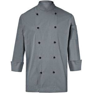 PULSIVA Heren koksbuis Milan lange mouw; Kledingmaat 56; grijs
