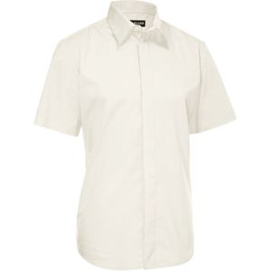 JOBELINE Overhemd Fabrice korte mouw; Kledingmaat 43/44; crème wit
