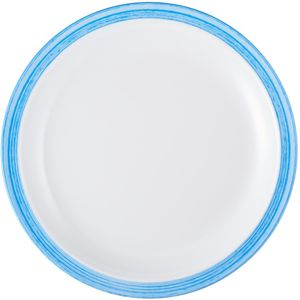 WACA Plat bord Bistro; 23.5 cm (Ø); blauw; rond; 5 stuk / verpakking