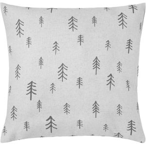 ERWIN M. Sierkussensloop Brixen; 40x40 cm (BxL); lichtgrijs/donkergrijs