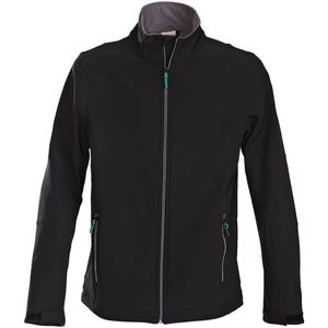 Printer Active Wear Heren softshelljas Mika; Kledingmaat 2XL; zwart