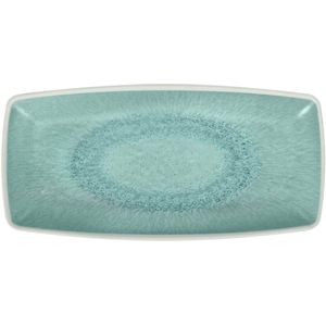 VEGA Schaal Torto; 29.4x14.3x2.7 cm (LxBxH); turquoise/blauw; rechthoekig; 6 stuk / verpakking