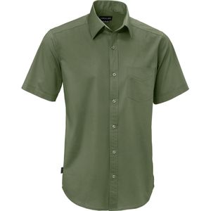 JOBELINE Overhemd Kim korte mouw; Kledingmaat 45/46; olijf