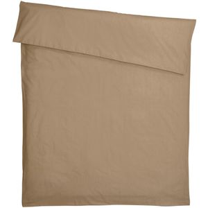 ERWIN M. Dekbedovertrek Sienna zakmodel; 260x240 cm (BxL); taupe