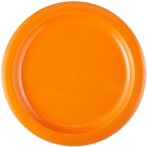 WACA Plat bord Colora; 24.1 cm (Ø); oranje; rond; 5 stuk / verpakking