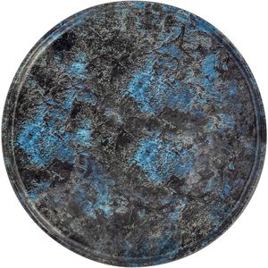 VEGA Bord Tusa rond; 21x2 cm (ØxH); zwart/donkerblauw; rond; 6 stuk / verpakking