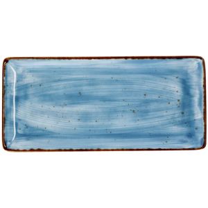 VEGA Platte schaal Nebro; 33.5x16x2.1 cm (LxBxH); lichtblauw; 3 stuk / verpakking
