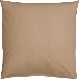 ERWIN M. Kussensloop Sienna hotelsluiting; 80x80 cm (LxB); taupe