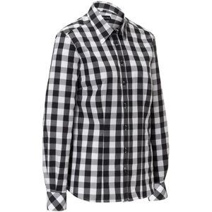 JOBELINE Damesblouse Davis lange mouw; Kledingmaat 34; zwart/wit