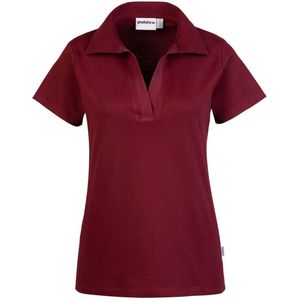 PULSIVA Dames poloshirt Maja; Kledingmaat XS; bordeaux; 2 stuk / verpakking