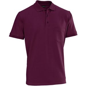 JOBELINE Polo heren korte mouw Cato slim fit; Kledingmaat L; bordeaux