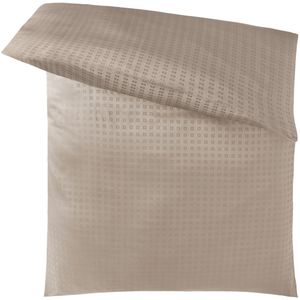 ERWIN M. Dekbedovertrek Cube ritssluiting; 155x220 cm (BxL); taupe