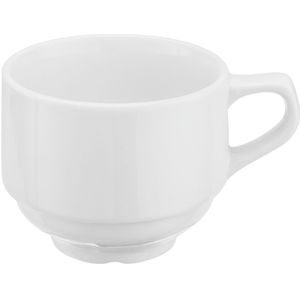 PULSIVA Cappuccinokop Rondon; 260ml, 9x7 cm (ØxH); wit; rond; 6 stuk / verpakking