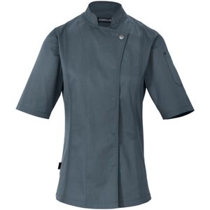 JOBELINE Dames koksbuis Carter korte mouw; Kledingmaat 36; grijsblauw