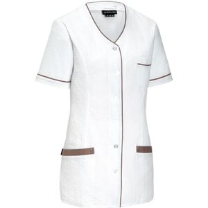 JOBELINE Zorgjasje Veda uni; Kledingmaat 52; wit/taupe