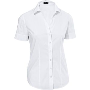 JOBELINE Damesblouse Claudia korte mouw; Kledingmaat 34; wit
