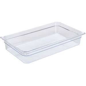 PULSIVA GN bak polycarbonaat 1/1; Maat GN 1/1, 14000ml, 53x32.5x10 cm (LxBxD); transparant