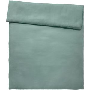 ERWIN M. Dekbedovertrek Libra Musselin; 160x210 cm (BxL); rookblauw