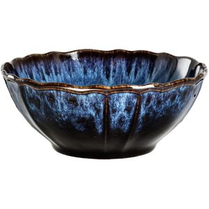 VEGA Schaal Amelina rond; 500 ml, 16x6.5 cm (ØxH); blauw; 4 stuk / verpakking