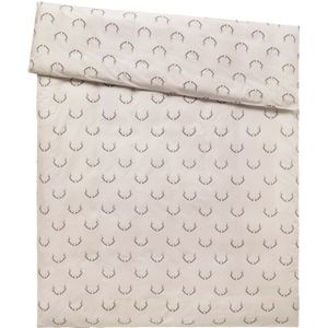 ERWIN M. Dekbedovertrek Enns; 155x220 cm (BxL); beige/donkerbruin