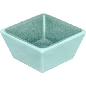 VEGA Minischaaltje  Torto vierkant; 40 ml, 5.6x5.6x3 cm (LxBxH); turquoise/blauw; vierkant; 6 stuk / verpakking