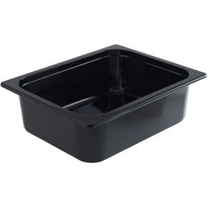 VEGA Melamine schaal 1/2; Maat GN 1/2, 4700ml, 32.5x26.5x10 cm (LxBxD); zwart; rechthoekig