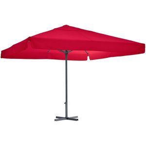 VEGA Horeca parasol Esparto frame antraciet; 350x350x370 cm (LxBxH); burgundy; vierkant