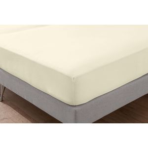 ERWIN M. Hoeslaken Bio-Baumwolle; 90-100x190-200 cm (BxL); champagne beige