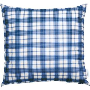 PULSIVA Sierkussenhoes Crosscheck; 40x40 cm (BxL); blauw