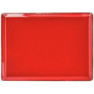 VEGA Schaal Sidina rechthoekig; 27x21x2 cm (LxBxH); rood; rechthoekig; 6 stuk / verpakking