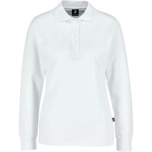 JOBELINE Damespolo Fly Lange mouwen; Kledingmaat XS; wit