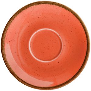 VEGA Espressoschotel Sidina; 12x2.5 cm (ØxH); terracotta; rond; 6 stuk / verpakking