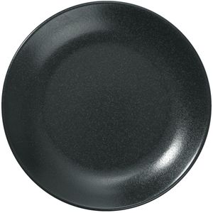 VEGA Plat bord Masca; 18 cm (Ø); zwart; rond; 6 stuk / verpakking