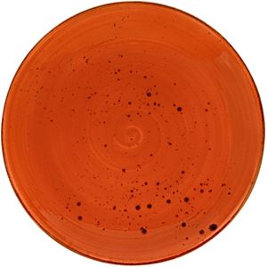 VEGA Plat bord Nebro; 25 cm (Ø); rood; rond; 6 stuk / verpakking