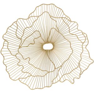Wanddecoratie Canja; 60 cm (Ø); goud