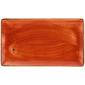 VEGA Platte schaal Nebro; 33.5x19x2.1 cm (LxBxH); rood; 3 stuk / verpakking