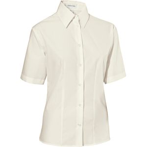 JOBELINE Damesblouse Filipa korte mouw; Kledingmaat 50; crème wit