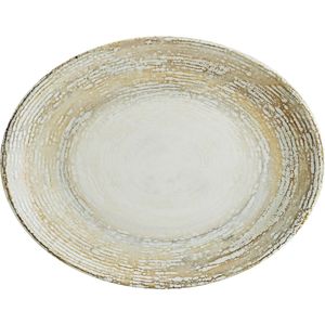 Bonna Schaal Patera ovaal; 25x19 cm (LxB); wit/beige; ovaal; 12 stuk / verpakking