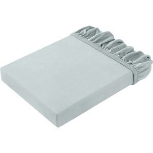 ERWIN M. Hoeslaken Louisianna interlock-jersey; 140-160x190-200 cm (BxL); zilver